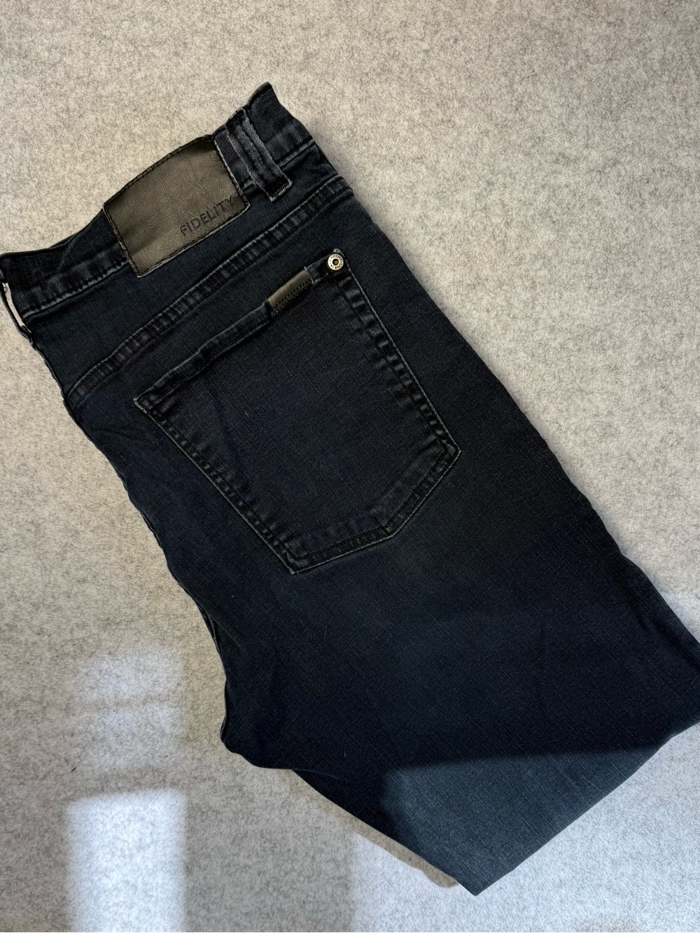 Fidelity Torino Denim Dark Blue Men’s Jeans in Color Piston — Size 36